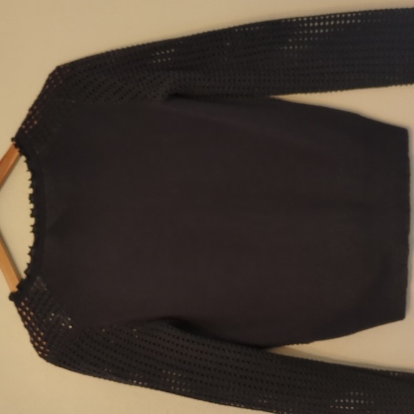 3.1 Phillip Lim wool button down navy cardigan with subtle shimmer - Picture 7 of 7